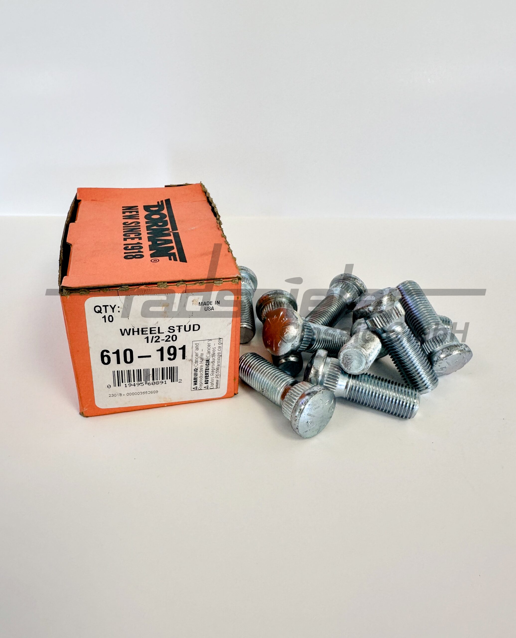 Dorman Radbolzen 610-191 – 1/2-20 Serrated Wheel Stud Mopar